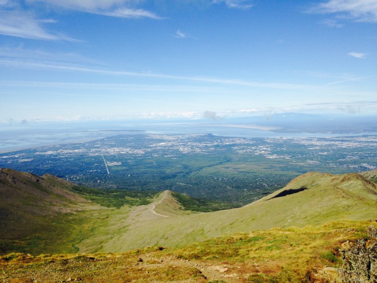 Anchorage, seen from Wolverine Peak